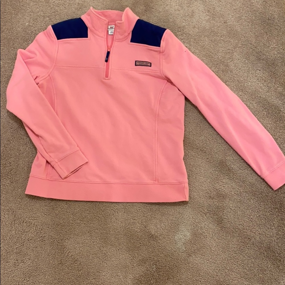 Women’s pink & blue vineyard vines shepshirt